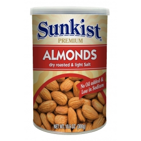 PREMIUM ALMOND DRY ROASTED & LIGHT SALT - HẠNH NHÂN CAO CẤP RANG MUỐI NHẠT 300gr