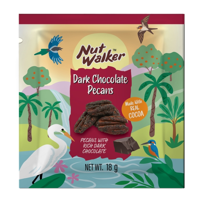 DARK CHOCOLATE PECANS - HẠT HỒ ĐÀO BỌC BƠ ĐƯỜNG 18gr