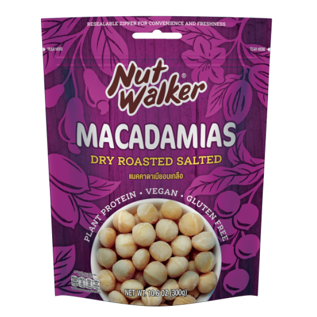 DRY ROASTED SALTED MACADAMIAS - HẠT MACADAMIAS RANG MUỐI 300gr