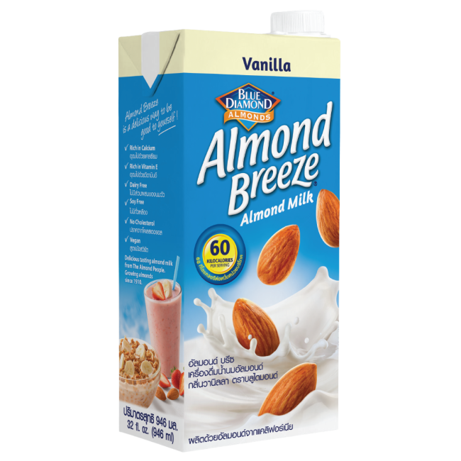 Sữa hạt hạnh nhân ALMOND BREEZE VANILLA - 946ML